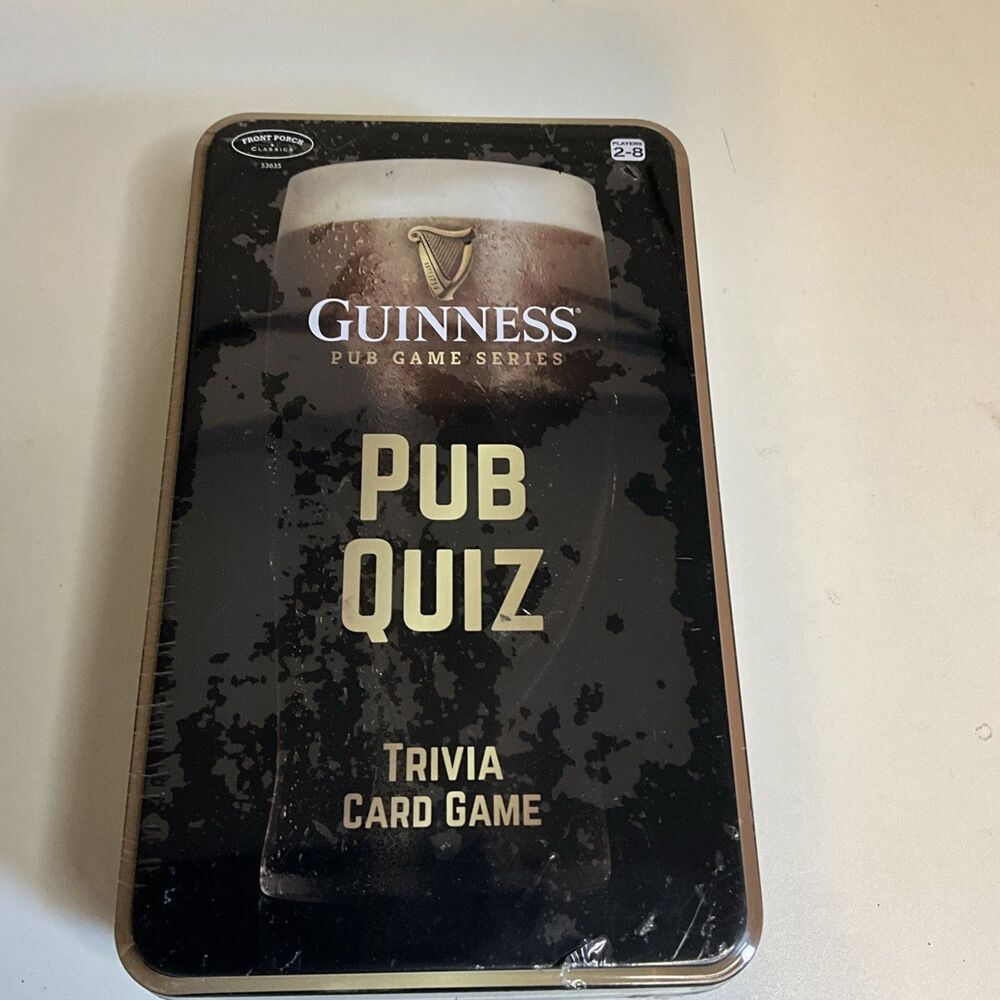 Guinness Pub Game Series: Pub Quiz Trivia Card Game - Collector's Tin